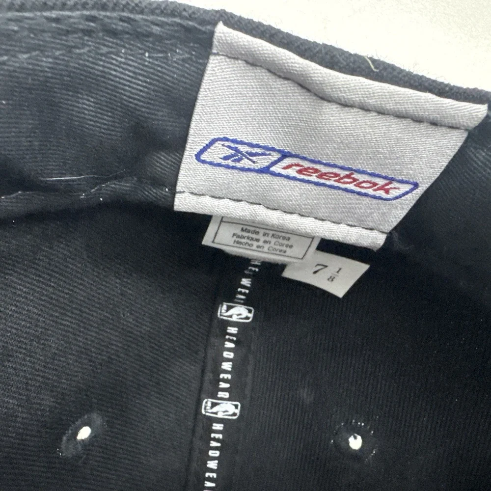 Sacramento Kings NBA Reebok Black Purple Cap Hat Logo Fitted ~ Size 7 1/8